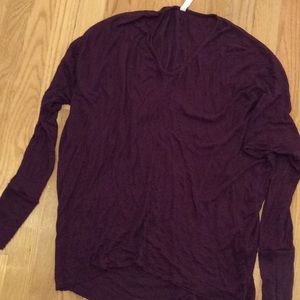 Maroon Elan long sleeve shirt